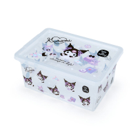 asdfkitty*庫洛米新款透明有蓋收納盒/口罩盒/置物盒/文具盒-日本正版商品