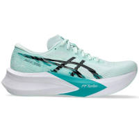 【asics 亞瑟士】MAGIC SPEED 4 2E 男款 寬楦 競速 跑鞋 白綠(1011B873-401)