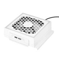 LED Cooling Fan 3 Gears Adjustable 5V 2.4A Cooling Fan Lights 7 Lighting For Series S Modes Gaming Part