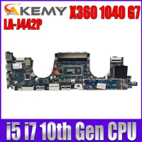 LA-J442P For HP ELITEBOOK X360 1040 G7 Laptop Motherboard W/ i7-10710U i5-10310U Processor Tested &amp;Working Perfect