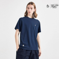 【Munsingwear】企鵝牌 男女款藏青色經典logo基本款口袋圓領T-Shirt MGTP2C01