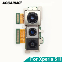 Aocarmo For SONY Xperia 5 II / X5ii SO-52A SOG02 Three Back Rear Main Camera Module Flex Cable