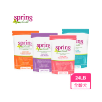 【spring 曙光】天然無穀犬用餐食 狗糧/狗飼料-24LB/10.88kg-雞肉/羊肉/鮭魚/火雞肉 四種口味可選
