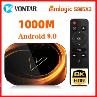 Vontar 1000M Amlogic S905X3 Smart 8K TV Box Android 9.0 Max 4GB RAM 128GB ROM Set TOP BOX Dual Wifi Youtube Media Player