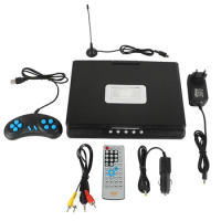 9.8 Inch Portable Car DVD Player Home HD Rotatable VCD CD MP3 HD DVD Player With Gamepad