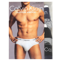 Calvin Klein 灰色舒適棉質三角內褲/一組三入-S~XL號