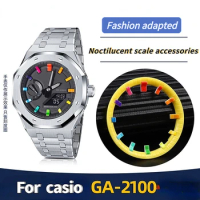 For Casio G-Shock ga2100 ga 2100 2110 GA-2100 Watch Modifiy Luminous Watch Dial Supporter Lume Dial Scale Ring DIY Accessories