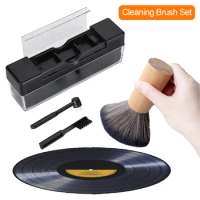 Vinyl Record Cleaner Anti-Static Vinyl Records Cleaning Kit Multifunctional Shop Record Cleaner Turntable Player Accessories