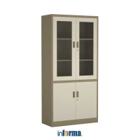 Informa  Kiev Lemari Arsip Kantor Metal Dengan Pintu - Cokelat File Cabinet Lemari Besi Kabinet Temp