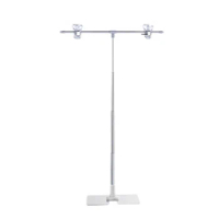 Photo Backdrop Stands Adjustable T-Shape Photography Background Frame Support System Stands With Clamps for Picture Video Studio