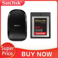 100% Original Sandisk CFexpress Type B Card 64GB 128GB 256GB 512GB Extreme PRO Memory CFE Type-B Card 4K Video For Camera