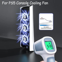 External Cooling Fan For PS5 Console Strong Wind Cooler Fan With LED Light Cooling radiator For Playstation 5 Console Heat Sink