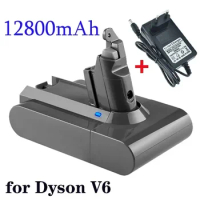 21.6V 12800mAh Li-ion Battery for Dyson V6 DC58 DC59 DC61 DC62 DC74 SV09 SV07 SV03 965874-02 Vacuum Cleaner Battery