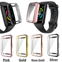 Full Protective Case For Huawei band 6 SmartWatch Cases Cover Shell TPU For Huawei Honor Band 6 Screen Protector Accessories