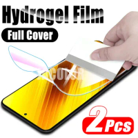 2pcs Hydrogel Film For Xiaomi Poco X3 NFC GT M3 Pro 5G Screen Protector For PocoX3 PocoM3 X M 3 X3NFC X3Pro M3Pro 5 G Not Glass