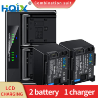 HQIX for Canon LEGRIA HF HG20 HG21 XA10 S200 S100 S30 S20 S21 M300 M40 FS406 FS10 M31 Camera BP-808 809 Battery Dual Charger