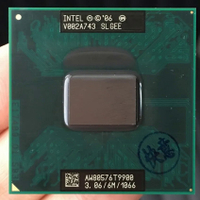 In Core 2 Duo T9900 CPU 6M Cache 3.06GHz1066Dual-Core Processor Socket P SLGEE CPU ทำงาน100