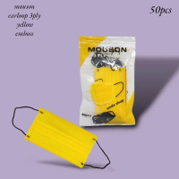 MASKER ALKINDO/MOUSON BLUE EARLOOP 3PLY 1PACK 50PCS Biru Pink