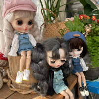 Skirt Kain Kecil Blythe 2025 Pakaian Anak Patung OB22 Skirt Tali Denim OB24 Pakaian Anak Patung Azon