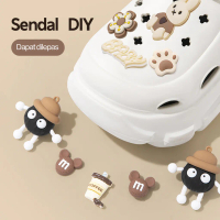 100 Model Kodok Sandal DIY Aksesori EVA Cross Charms Lucu untuk Personalisasi Sendiri Bahan Aman N