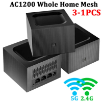 3-1PCS Mesh Router AC1200 Dual Band 2.4G 5Ghz Whole Home Wifi Coverage Mesh Coverage System Wireless Bridge Wifi Range Extender