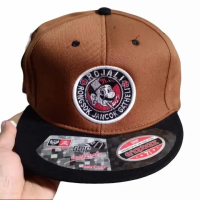 [ID.018] (S1) - Topi Snapback Coklat Distro Bordir Tebal You&me Official Rojali Circle Original bran
