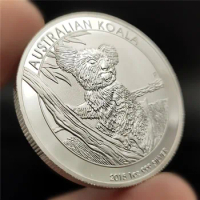 Australia Animal 1 oz .999 Silver Coins 2015 Koala Elizabeth II One Troy Ounce Silver Plated Challenge Coins Souvenir Gifts