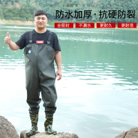全身雨褲衣服防水耐磨下水褲半身連體橡膠捕捉魚釣魚男女水庫抓魚