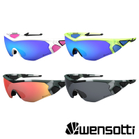 《Wensotti》運動太陽眼鏡/護目鏡 wi6893系列 SP高功能增豔鏡 抗藍光 可掛近視內鏡/單車/運動