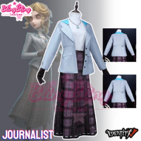 Identity V Journalist Cosplay Costume Game Identity V Alice DeRoss Cosplay Costume Reporter Cosplay Halloween Clothes