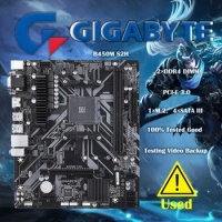 GIGABYTE B450M S2H With AMD AM4 DDR4 Micro ATX Usb 3.1 gen1 Vga DVI-D 32g m.2 slot