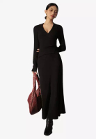 AIR SPACE Knitted Wrap Front Dress