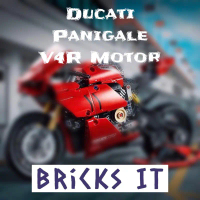 Lepin Ducati Panigale V4 R Motorcycle Building Blocks Motorbike Model