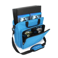 New for PS4 / PS4 Pro Slim Game Sytem Bag Original Size for PlayStation 4 Console Protect Shoulder Carry Bag Handbag Canvas