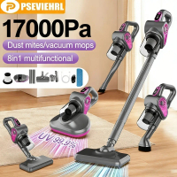 8-In-1 Cordless Dust Vacuum Cleaner with 17000Pa Suction, Mop Function, And Technology for 99.9% Rem