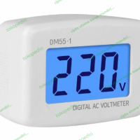 Voltmeter portabel steker ac 2 pin EU digital AC 220v