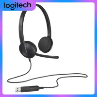 Logitech H340 Over-ear USB Stereo Headphones Hands-free Calling Gaming Meeting Video Chat Computer Office Wired Headset with Mic