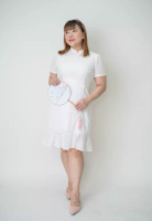 Jojo Fashion House 3D EYELET EMBROIDERY CLASSIC ORIENTAL CHEONGSAM