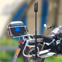 ไม้เซลฟี่รถจักรยานยนต์แบบพาโนรามาขาตั้งมือจับแบบขาเดียวสำหรับ GoPro Hero 11 Insta360 One X3 X2อุปกรณ์เสริมกล้อง