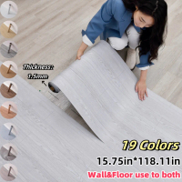 【Wall stickers】 Waterproof Wood Grain Floor Sticker Peel and Stick Anti Slip Vinyl Covering Wall Sti