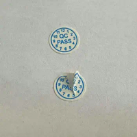 8mm Blue Label Sticker QC PASSED Stickers Fragile Label Shredded Warranty Label 200PCS