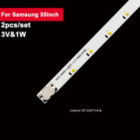 2Pcs/Set Led Backlight TV Lens For Samsung 55inch Louvre 55 60714 3V 582mm Led TV Backlight Repair UE55K5100 UE55K5102 UE55K5179