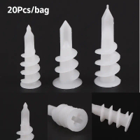 20Pcs diri plastik Drywall panas Pin plastik diri Drywall Anchor Kit diri pemasangan dan pemasangan