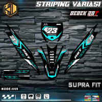 Stiker Striping Hologram Vinyl Desain Terbaru Supra FIT Motor RBT Bebek Motif Supermoto Desain Terba