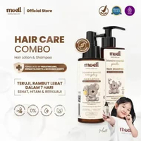 Moell Hair Care - Hair Lotion 100ml & Shampoo 185gr - Menumbuhkan & Melebatkan Rambut Bayi & Anak -