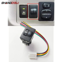 Car Headlamp Leveling Switch Headlight Height Adjustable Switch Button for Land Cruiser PRADO Camry 50 Altis RAV4 Accessories