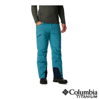 Columbia 哥倫比亞 男款-鈦 Kick Turn 防水金鋁點極暖雪褲-湖水藍 UWE38910AQ/HF