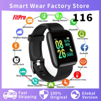 116 Plus Smart Watch Men Women Sport Smartwatch Blood Pressure Bluetooth Heart Rate Monitor Tracker Reminder Sleep
