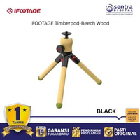 IFOOTAGE Timberpod WB Mini Tripod Beech Wood Vintage Design Premium Hand Grip Camera Photography Bla