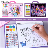 [พร้อมส่ง] Ermenled Educational Entertainment Drawing Book Kpop Demon Hunters Pocket Shape Learning 